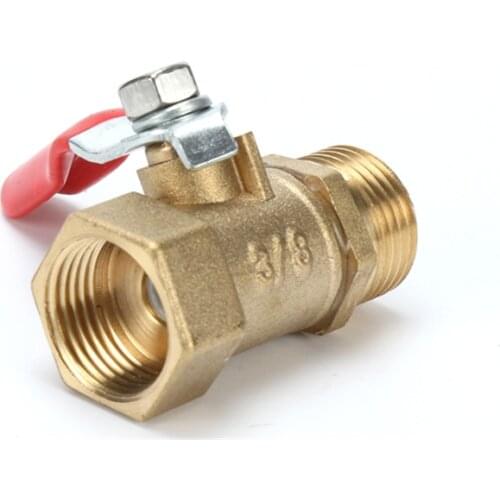 Brass Small Ball Valve Female/Male Thread Brass Valve Connector Joint Copper Pipe Fitting Coupler Adapter1/8" 1/4'' 3/8'' 1/2