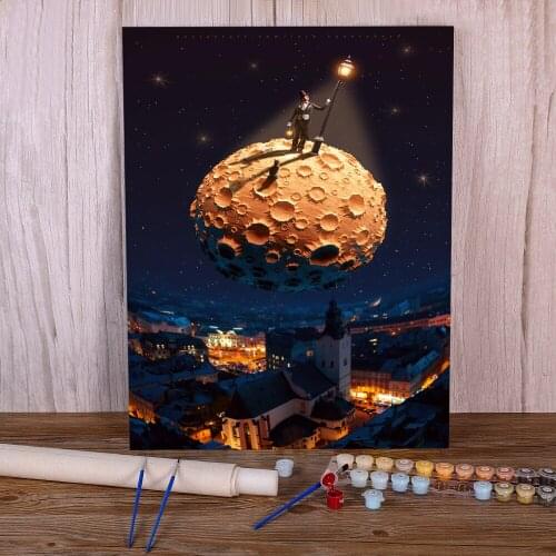 Woman Girl Coloring By Numbers Painting Package Acrylic Paints 50*70 Paiting By Numbers Paintings For Kids Handiwork