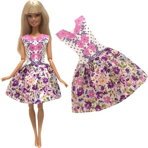NK 2020 Newest Doll Dress Beautiful Handmade Party ClothesTop Fashion Dress For Barbie Noble Doll Best Child Girls'Gift 005D