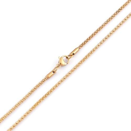 New fashion and personality titanium steel chain with multi-color chain necklace