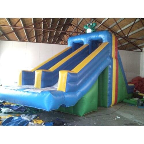 New style large PVC inflatable frog slide with good quality