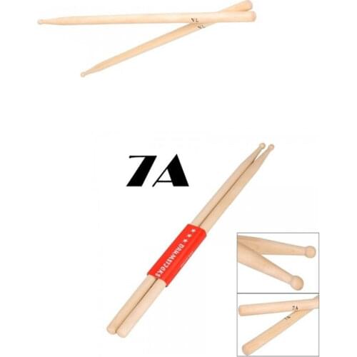 One Pair Practical Maple bamboo 7A Drum Sticks Jazz Drumsticks Music Band tool Accessories drumsticks wood