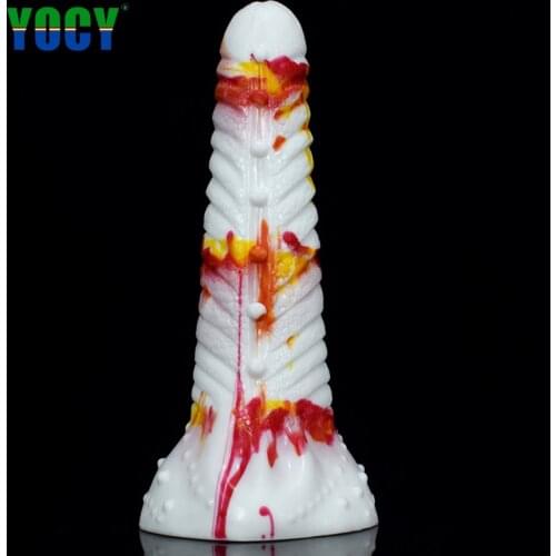 YOCY Huge Silicone Dildo G-Spot Massager Viginal Sex Toys For Women Anal Butt Plug Colorful Fantasy Dick Erotic Sex Products
