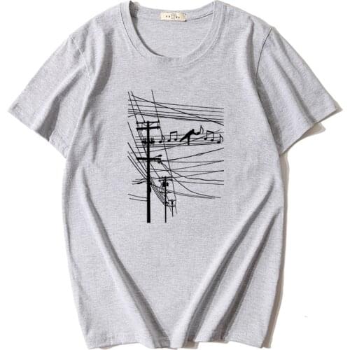 100% Cotton Unisex casual funny cool music men tshirt summer Loose short sleeve men t shirt tops breathable soft Men clothing