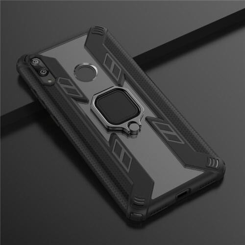 For Huawei Y6 Y7 Y9 Prime Pro 2019 Anti Shock Magnet Finger Ring Cover For Huawei Y 6 7 9 Prime Pro 2019 Dual Layer Hybrid Cases