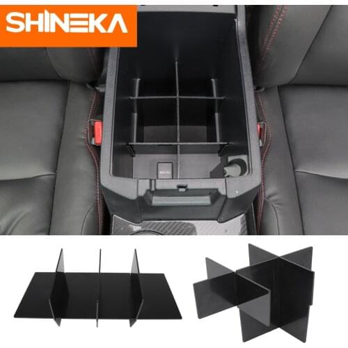 SHINEKA Car Interior Modified Armrest Box Co-pilot Storage Box Multi-function Partition Accessories For Toyota 4Runner 2017 UP