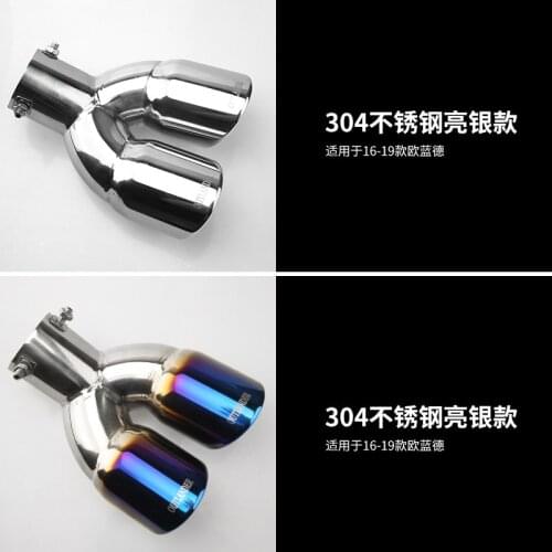 For Mitsubishi Outlander 2016-2019 Steel Exhaust Pipe Tail Pipe Muffler Car Styling Accessories 1 Pcs Accessories