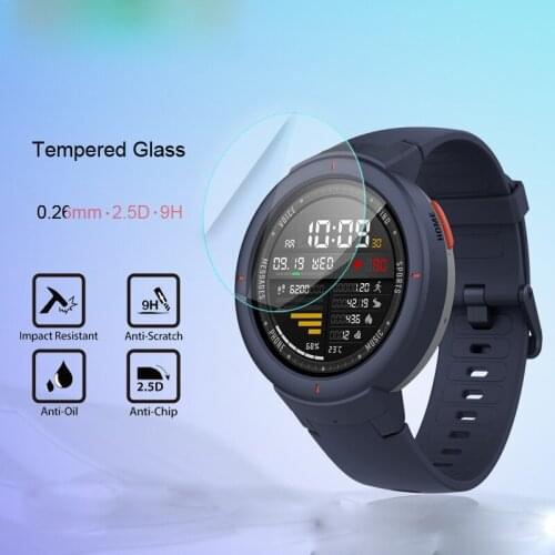 Tempered Glass Screen Protector For Xiaomi Huami Amazfit Verge 3 Protective Film Guard Anti Explosion Anti-shatter For Huami 3