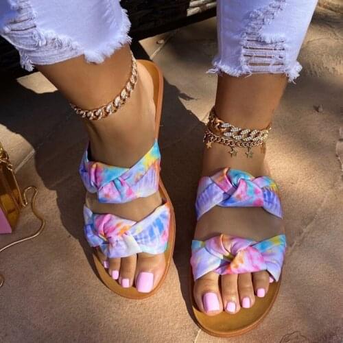 2021 Summer New Womens Shoes Open Toe Flat Sandals Outdoor Leisure Beach Slippers Fashion Plus Size 43