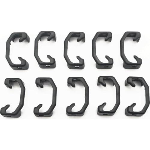 10PCS Front Satin Black Seat Sliding Rail Cover Cap Slide Clip For Tiguan Polo Q3 Q5 Skoda Yeti Car Accessories