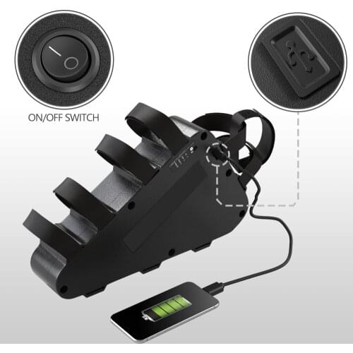 36V 20Ah 25Ah 28Ah Triangle Electric eBike Battery With Switch&USB for 36Volt 500W 350W 250W Bafang Front/Mid/Hub Bicycle Motor