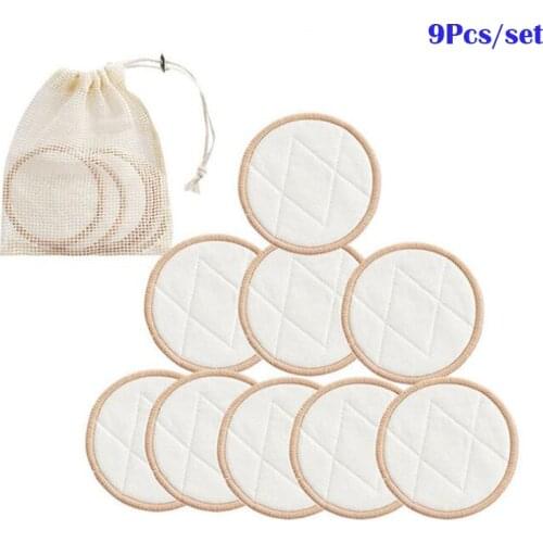 9Pcs/set Reusable Cotton Pads Washable Makeup Remover Pad Soft Face Skin Cleaner Facial Cleaning Skin Care Beauty Tool