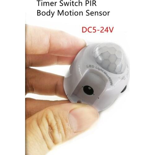 DC5-24V Auto On Off Infra-red Body PIR Home Intelligent Motion Sensor Detector Timer Switch Movement Bedroom For led strip