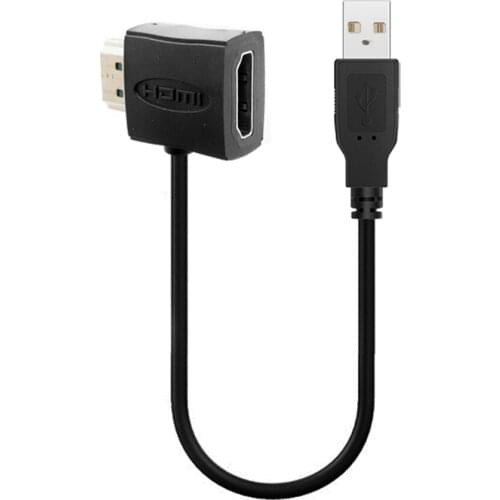 Computer Cable 1080P USB 2.0 HDMI compatible Male To Female Adapter Extender Power Supply Connector Cable for HDTV Male Cable