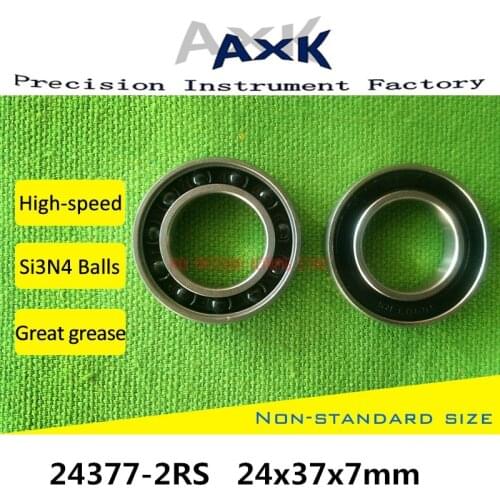 2021 24377 Hybrid Ceramic Bearing 24x37x7mm Abec-1 ( 1 Pc ) Bicycle Hub 24377rs Si3n4 Ball Bearings 24377-2rs Mr24377 H7 2rs