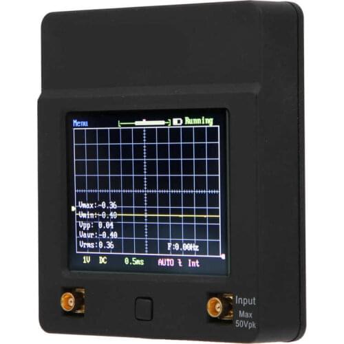 2MHz Mini Oscilloscope Bandwidth 5M Full-Screen Touching Portable Digital Portable Storage Oscilloscope Kit