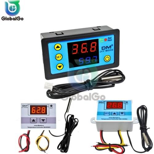 AC 110-220V Temperature Controller Digital Thermostat Thermoregulator XH W3001 W3002 W3230 W3231 W1209WK Temperature Meter Test