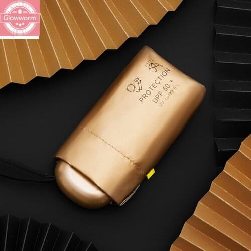 14 cm lightweight portable shade is prevented bask in fifty percent uv protection umbrella female dual-use folding rain or shine