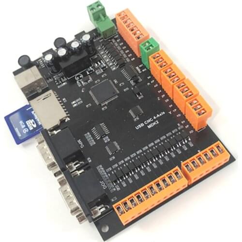 MDK2 PALNT 4 axis Controller For Stepper And Servo Motors USB Engraving Machine Control Board Instead Of MACH3