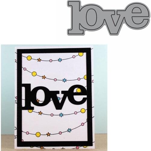 Love Word Die Cuts For Card Making Love Word dies scrapbooking metal cutting dies new 2019