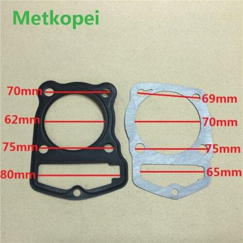 Motorcycle CB150 WY150 CBH150 AJP150 T8 cylinder block gasket for Honda Zone Zongshen 150cc CB WY 150 engine seal spare parts