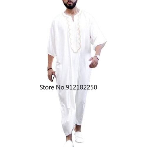 Dubai Muslim Men Jubba Thobe Islamic Clothing Kimono Long Robe Saudi Musulman Wear Abaya Caftan Islam Dubai Arab Dressing Mens