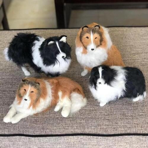 New real life dog model plastic&furs simulation shepherd doll gift xf3016