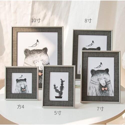 Simple Modern Photo Frame Set Picture Frame Wall 5 Inch 6 Inch 7 Inch 8 Inch Bedroom Wedding Frame Children Room Decoration