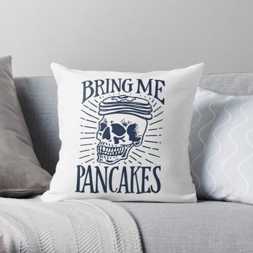 Bring Me Pancakes Throw Pillow Cushion Cover Polyester throw pillows case on sofa home living room car seat decor 45x45cm