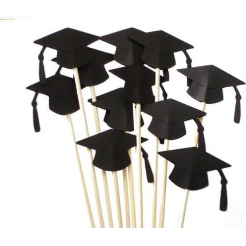 Graduation Cap Drink Cocktail Stirrers food skewers Swizzle Sticks Sandwich Pickswedding party decorations