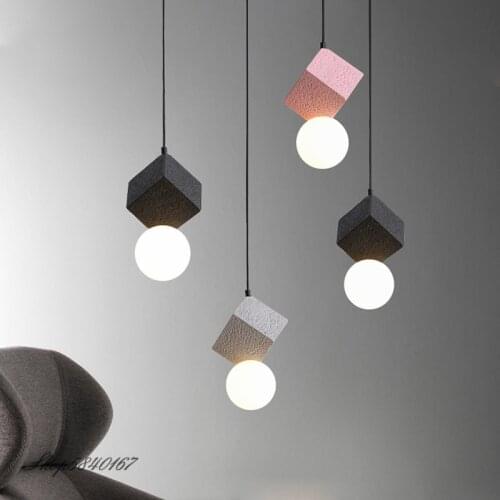 Nordic Personality Pendant Light Resin Honeycomb Hanging Pendant Lamps Bedroom Lamps Bar Kitchen Fixtures Dinning Room Lights