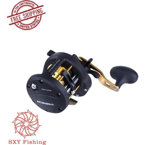 SXY FISHING EOM30L/R Cast drum wheel Deep-sea fishing wheel Fishing force 15kg All metal fishing wheel 9 shaft Towing wheel