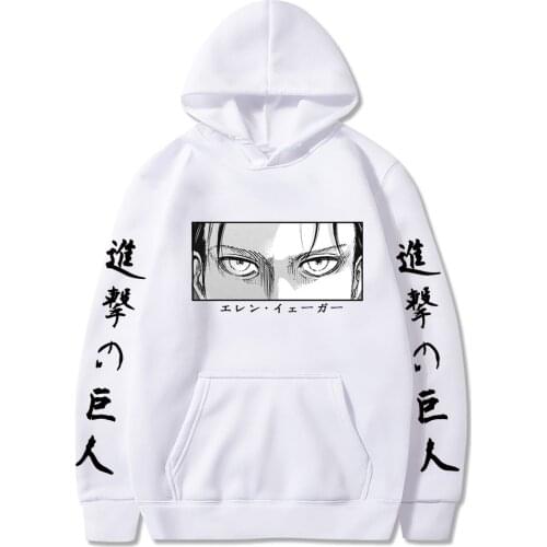Hot Anime Attack on Titan Hoodie Causal Long Sleeve Autumn Pullover Male Streetwear