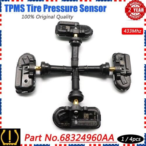 Xuan TPMS Tire Pressure Sensor Monitor Systems 68324960AA for Jeep Cherokee RAM 1500 CLASSIC 2500 3500 434Mhz 68157568AA