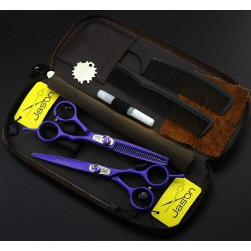 Japan Steel 6 Inch Professional Hairdressing Scissors Hair Barber Scissors Set Cutting Shears Thinning Scissors Haircut