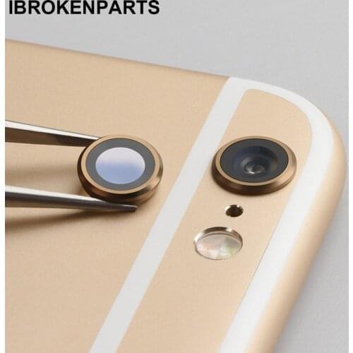 Sapphire Cyrstal Replacement For iPhone 6 6S 7 8 Plus X Broken Back Rear Camera Glass Lens Cover Ring Frame Repair