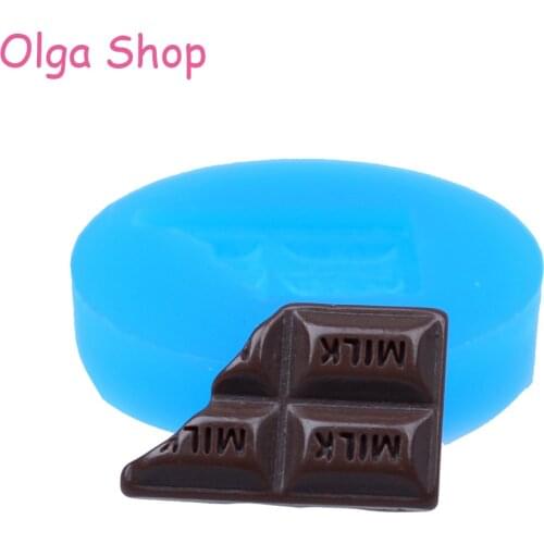 KYL002 18.3mm Bitten Chocolate Bar Silicone Mold - Oven Safe Mold Cake Decorating Tools, Fondant, Resin, Cookie Biscuit, Candy