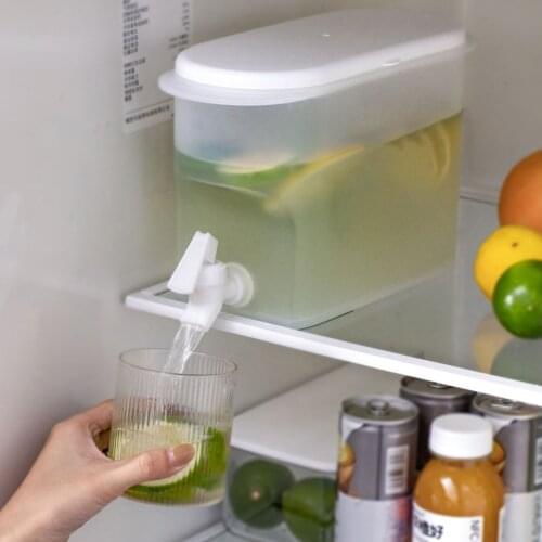 Fruit Cool Water Jug With Faucet Refrigerator Lemon Juice Tea Jug Kitchen Drinkware Kettle Pot Cold Water Bottle Container