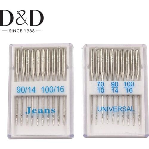 D&D 20pcs Sewing Machine Needles 70/10 90/14 100/16 Sewing Needles Ball Point Head Sewing Machine Parts Dropshipping