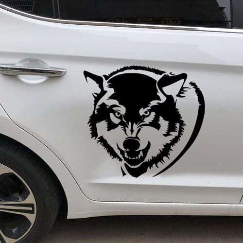 Creative Wolf head Stickers Voiture Hood Tailgate Side Window Decal Car Sticker Decoration Sweet Auto Sticker Decal Decorate