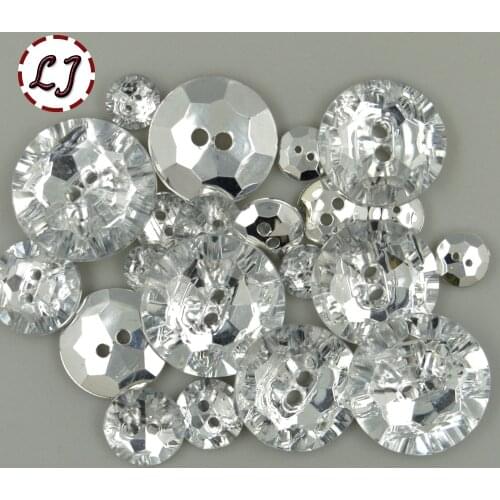 New fashion button 30pcs/lot snap round Button shiny acryl button plastic garment cloth sewing button accessory scrapbooking DIY