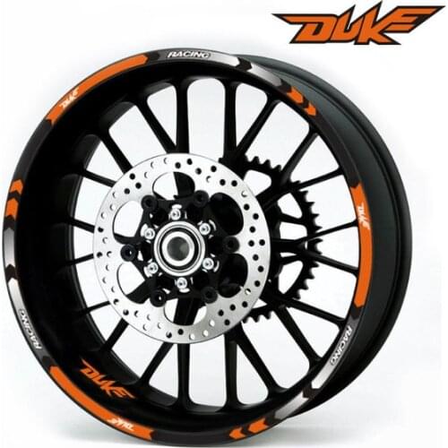 Hot sell Motorcycle Rim stripes Decals 17inch Wheel Sticker Reflective Tape For KTM DUKE 200 390 690 990 Reflective sticker