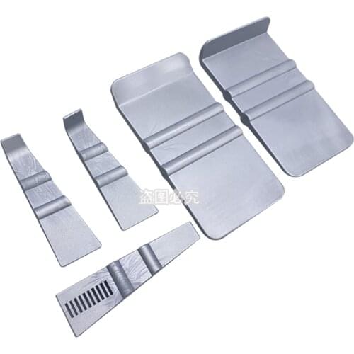 Micro Squeegee Tool Silver Vinyl Edge Wrap Squeegees in Different Angle and Size, Wrap Straight Distance Cut Squeegee K115