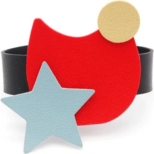 Fashion Handmade Leather Bracelets For Womens Wrist Luxury Jewelry Classic Punk Style Leather Chain Bracelets Girl Gift