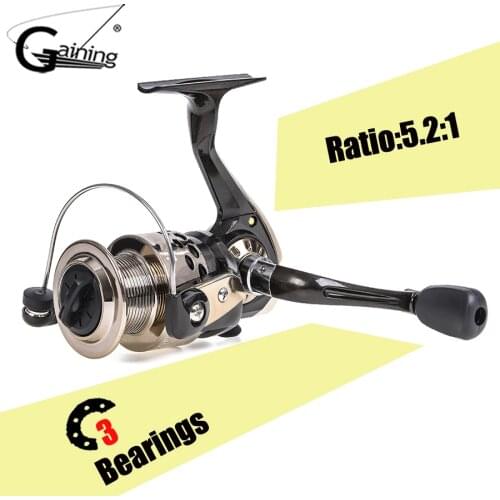 Gaining 1000-5000S 5.2:1 Spinning Fishing Reel 3BB Saltwater Fishing Reel Wheel