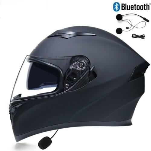2020 New Stylish Four Season Double Shield Motorcycle Helmet DOT ECE Approved Flip Up Bluetooth Motorbike Helmet Motorbikes 22