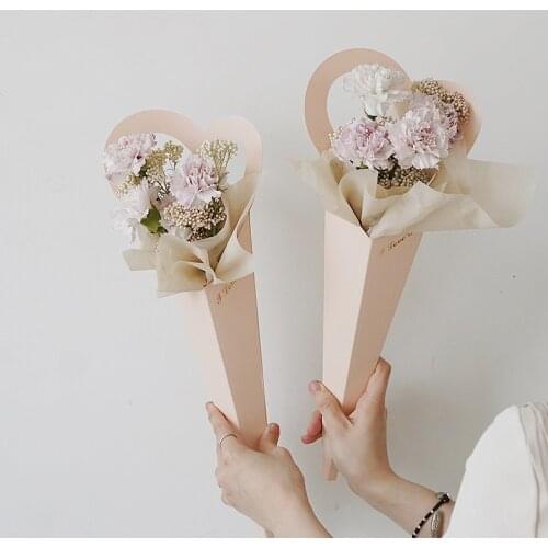 Valentines Day Flower Wrapping material Mothers Day New Love Single Flower Box Single Flower Fresh Packaging Material