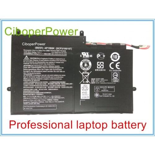Original 7.6V 4550Mah AP15B8K Laptop Battery for W5-173-632W SW5-173 Switch 11