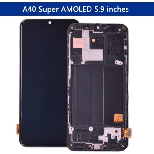 Original SUPER AMOLED Display For SAMSUNG GALAXY A40 LCD 2019 A405 Touch Screen Digitizer Assembly A40 LCD replacement repair