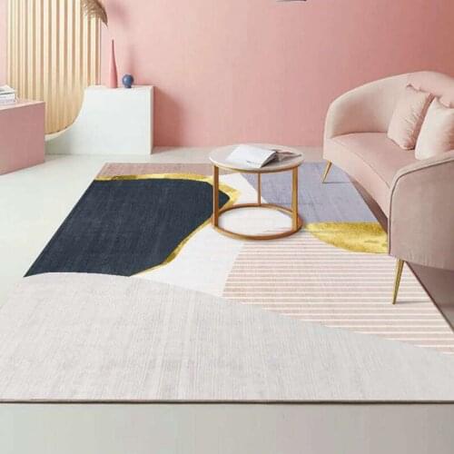 Nordic Parlor Light Luxury Carpet Bedroom Living Room Washable Big Rug Bathroom Anti-slip Carpets Modern Decoration Large Rugs